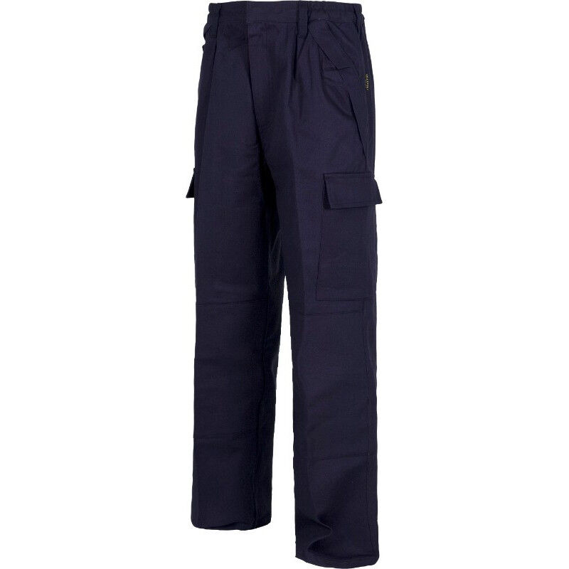 

Pantalón ignífugo de algodón con refuerzo en rodillas B1490 | Azul marino - 40 - Workteam