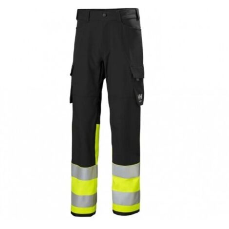 PANTALON ALNA 4X CARGO CL YELLOW/EBONY 1 T-50 - HELLY HANSEN