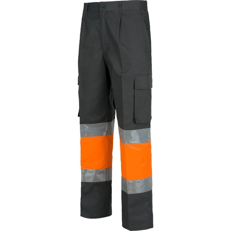 

Pantalón industrial de alta visibilidad combinado en colores flúor C4018 | 60 - Gris+Naranja A.V. - Workteam
