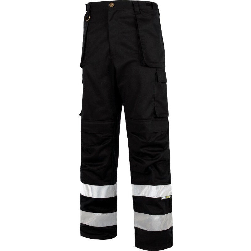 

Pantalón de Alta Visibilidad con bolsillos para rodilleras WORKTEAM C2911 | Negro - 46