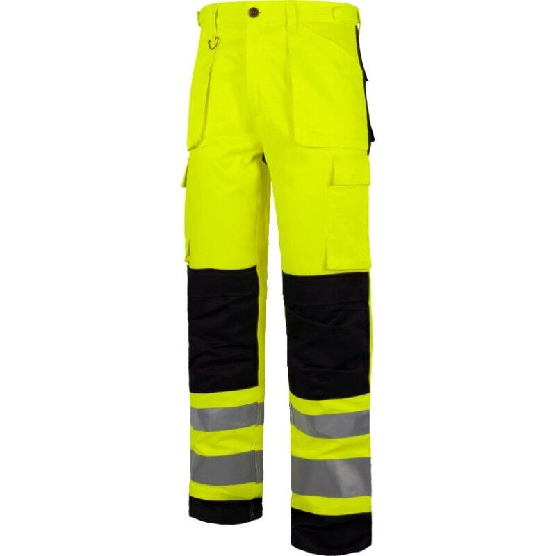 

Pantalón de alta visibilidad de triple costura combinado WORKTEAM C2912 | 52 - Amarillo A.V.+Negro