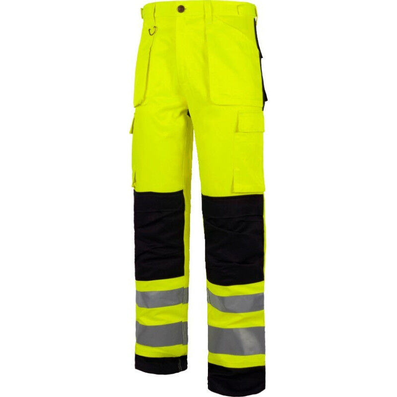 

Pantalón de alta visibilidad de triple costura combinado WORKTEAM C2912 | 54 - Amarillo A.V.+Negro