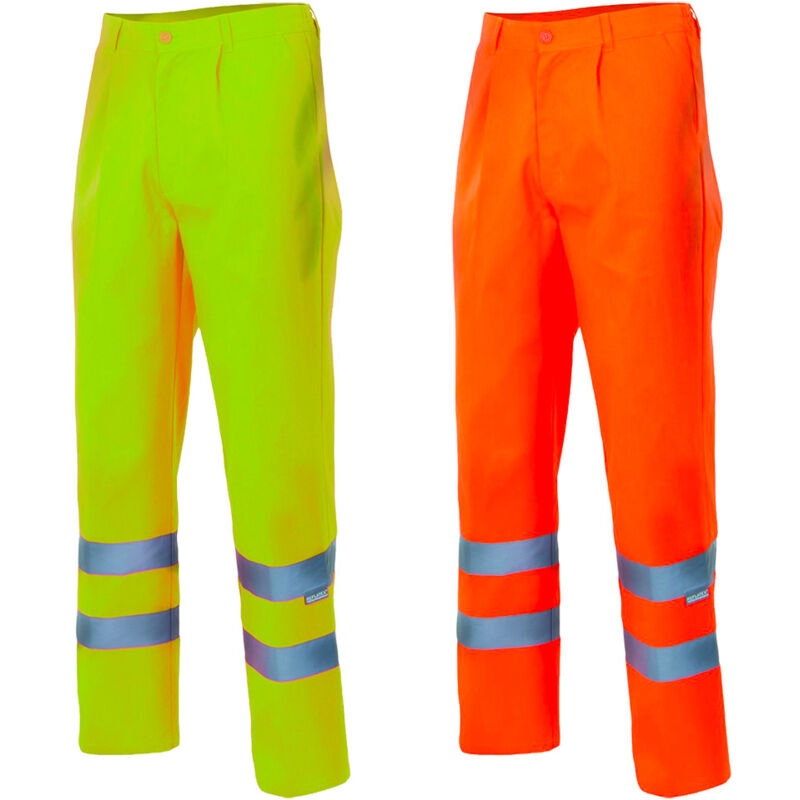 

Pantalón flúor de alta visibilidad con cintas reflectantes en bajo Serie 160 | 5XL - Amarillo Flúor - Velilla