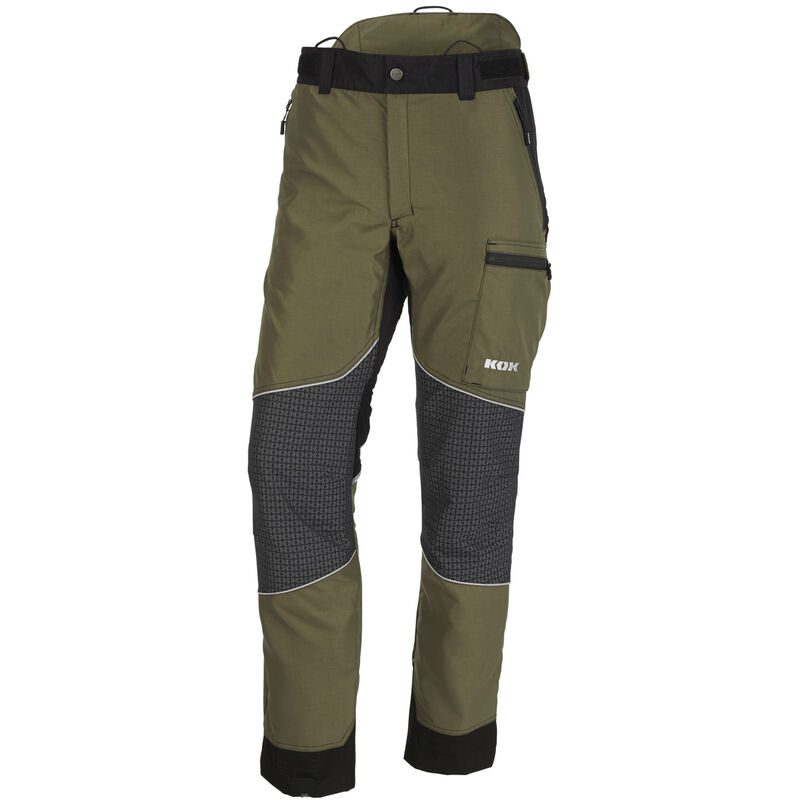 Pantalon anti-coupure Light 2.0 KOX vert olive, taille eu 56 / fr 50