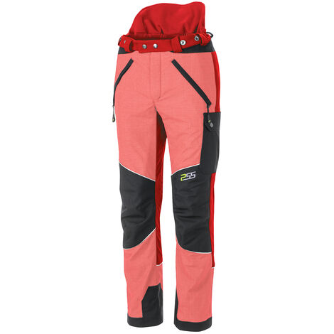 Pantalon anti-coupures PSS X-treme Vectran Rouge/Noir Taille 98 Mince et grand