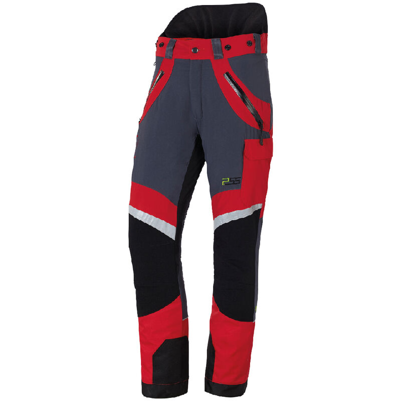 Pantalon anti-coupures X-treme Light, le plus léger, taille 27 courte - Rouge/gris