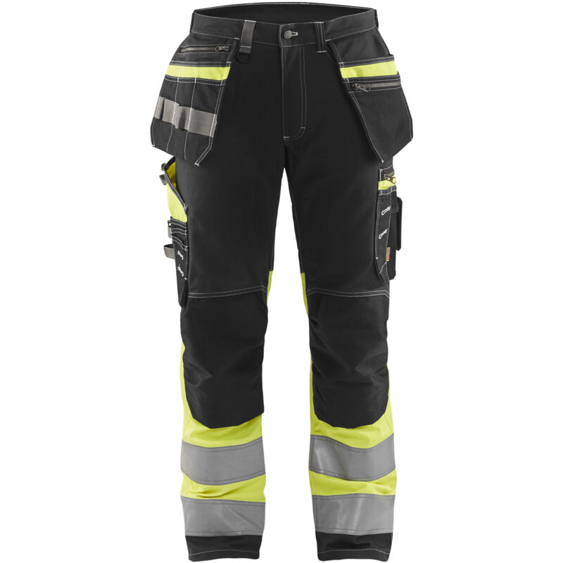 Pantalon de travail haute visibilité stretch 1794 - Noir/Jaune fluo m - FR(44) - SE(C50) - Standards