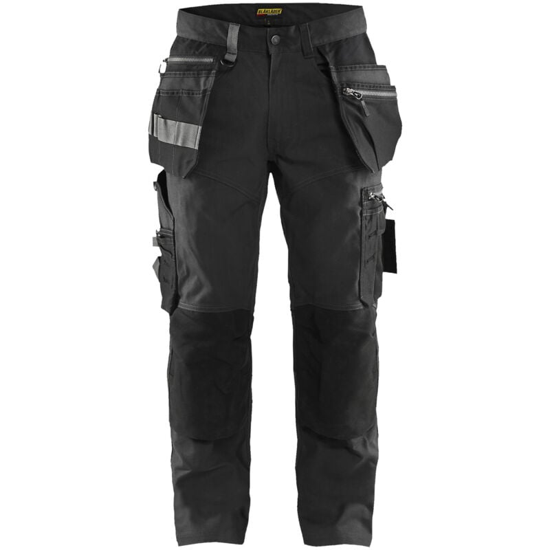 Pantalon de travail stretch artisan 1590 - Gris foncé/Noir m - FR(44) - SE(C50) - Courtes