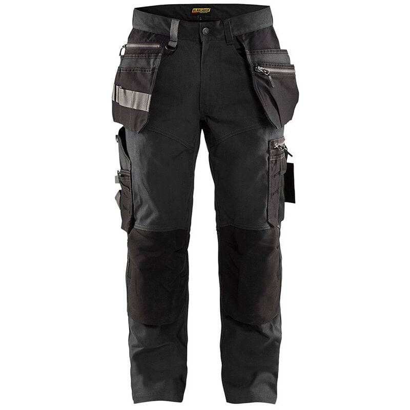 Pantalon de travail artisan +stretch Blaklader 1590 - Gris foncé - 38 - Jambes standards