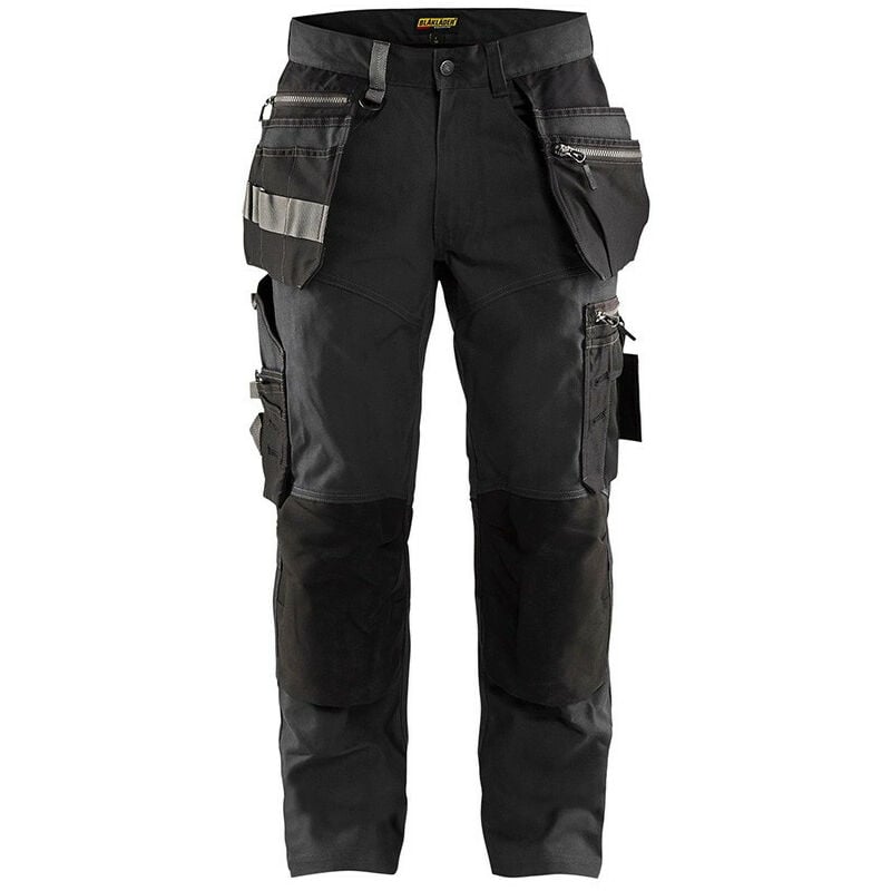 Pantalon de travail artisan +stretch Blaklader 1590 - Gris foncé - 52 - Jambes standards - Gris foncé