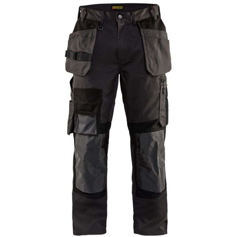 Blaklader - Pantalon de travail kevlar stretch artisan 1554 - Gris Foncé/Noir xl - FR(50) - SE(C56) - Standards