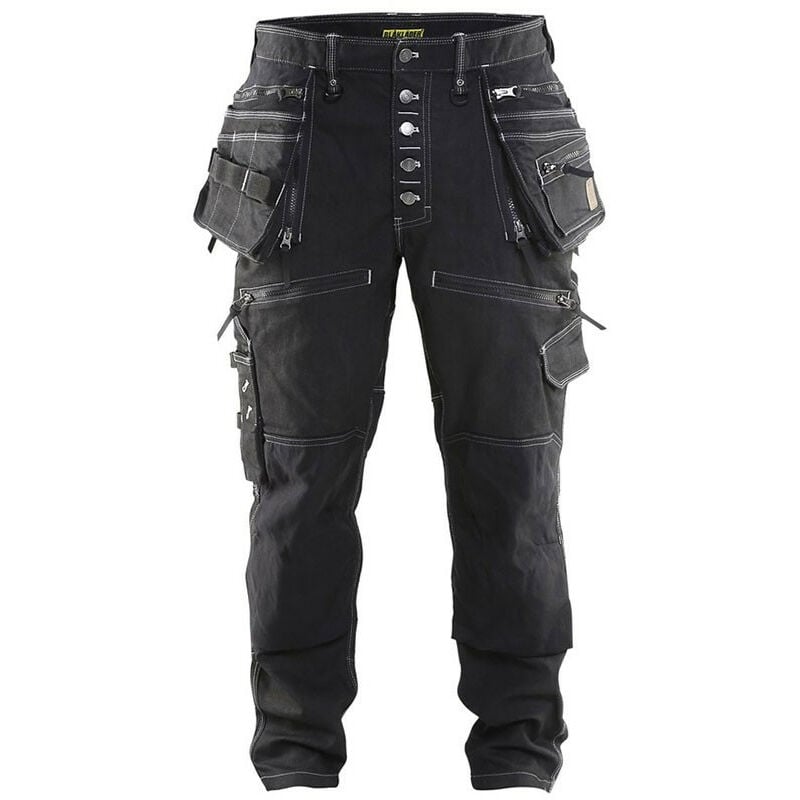 Blaklader - Jean de travail slim X1900 Artisan Cordura Stretch 1999 - Noir - 46 - Jambes standards - Noir