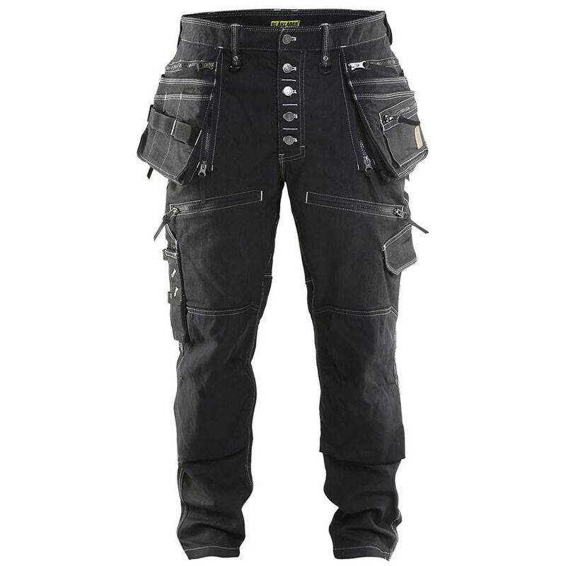 Blaklader - Jean de travail slim X1900 Artisan Cordura Stretch 1999 - Noir - 44 - Jambes standards - Noir