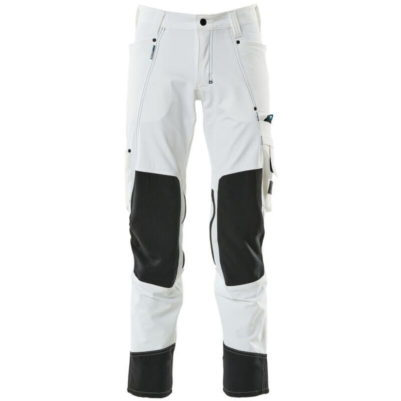 Pantalon avec poches genouillères MASCOT Ultimate stretch - 17179-311-Blanc-90-43