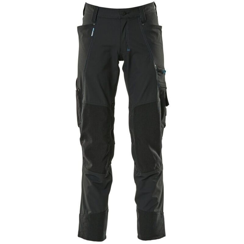 Pantalon avec poches genouillères MASCOT Ultimate stretch - 17179-311-Noir-76-44