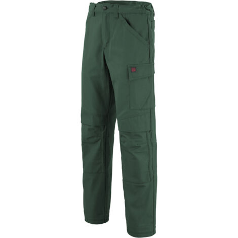 PANTALON BASALTE COTON/POLYESTER VERT BOUTEILLE M - FR(44-46)