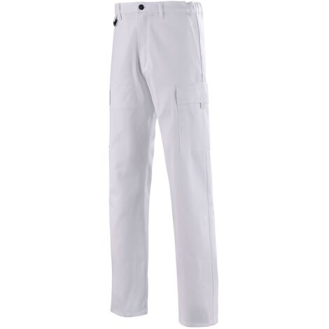 PANTALON BATTLE DRESS 100% COTON BLANC 3XL - FR(60-62)