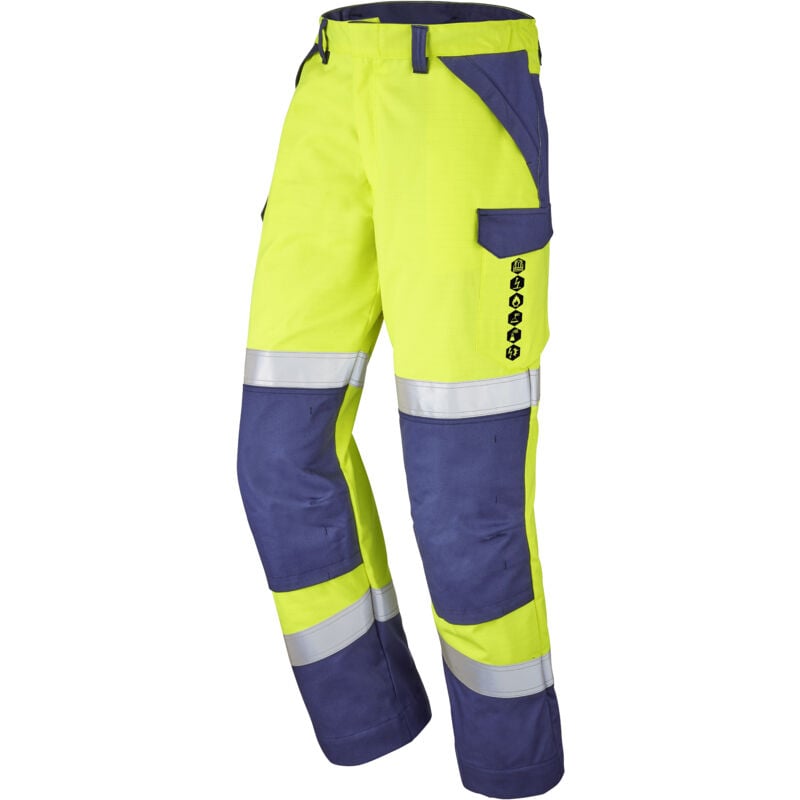 Pantalon bayo jaune fluo/bleu marine l - FR(48-50)