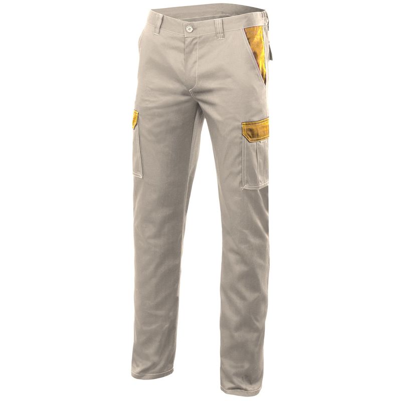 

PANTALON STRETCH BICOLOR MULTIBOLSILLOS Beige Arena 42