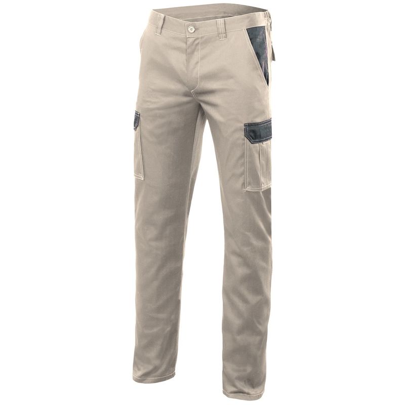 

PANTALON STRETCH BICOLOR MULTIBOLSILLOS Beige Arena 42