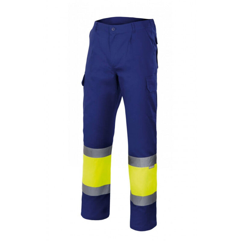 

Pantalón bicolor de alta visibilidad con cintura elástica Multibolsillos VELILLA Serie 157 | 4XL - Amarillo flúor / Azulina