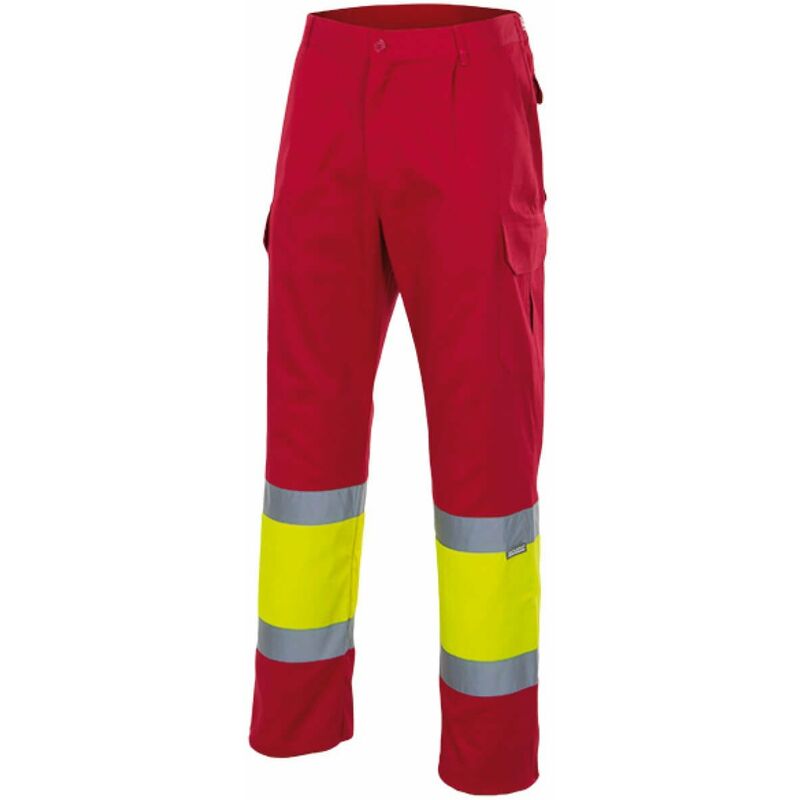 

Pantalón flúor bicolor de alta visibilidad Multibolsillos combinado Serie 157C | 2XL - Rojo / Amarillo flúor - Velilla