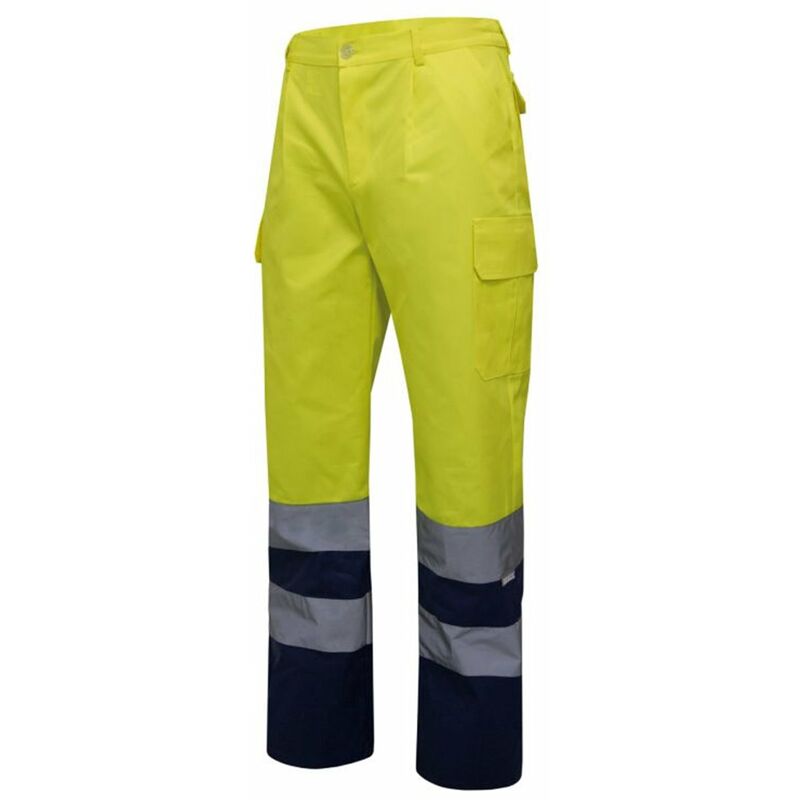 

PANTALÓN BICOLOR MULTIBOLSILLOS ALTA VISIBILIDAD Sup Ama/Inf Marino 3XL