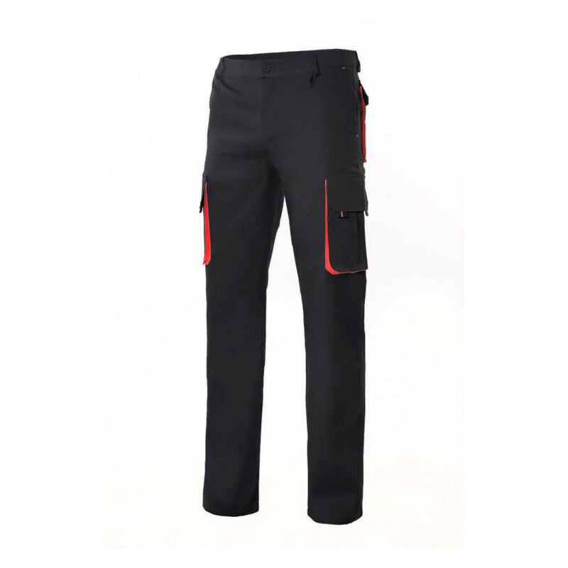 

Pantalón bicolor forrado con refuerzo en tejido trasero Serie F103004 | 34 - Negro / Rojo - Velilla