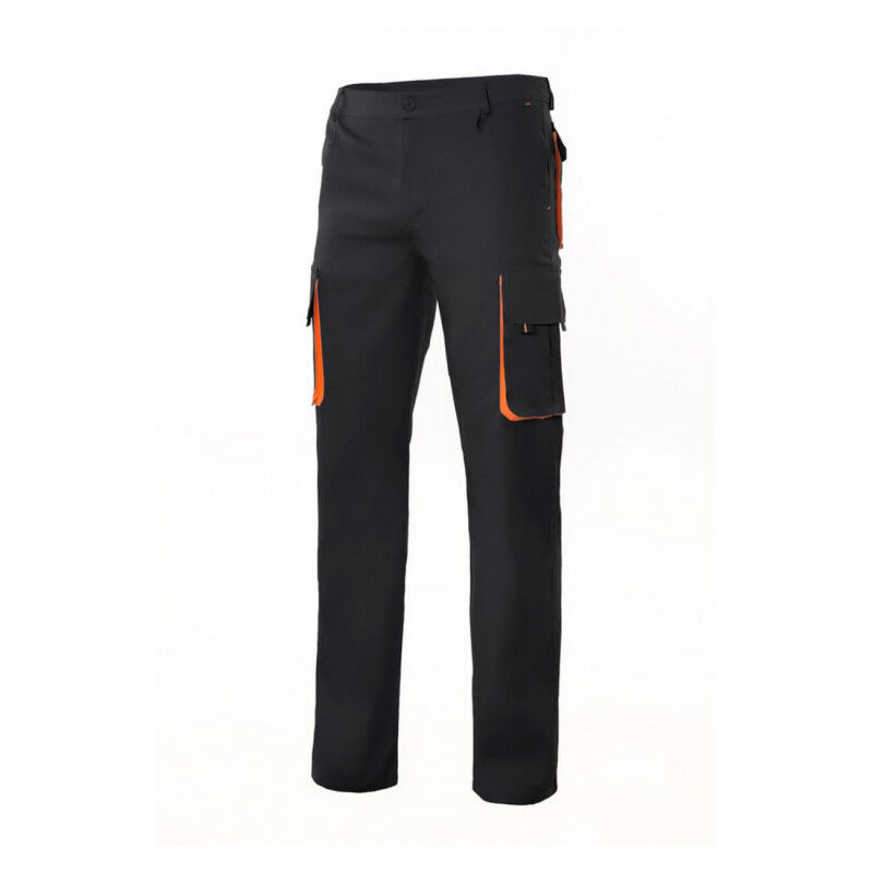 

Pantalón bicolor forrado con refuerzo en tejido trasero Serie F103004 | Negro / Naranja - 46 - Velilla