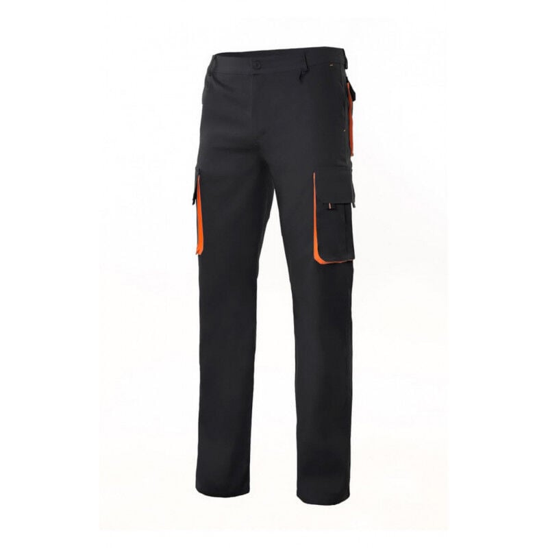 

Pantalón bicolor forrado con refuerzo en tejido trasero Serie F103004 | Negro / Naranja - 58 - Velilla