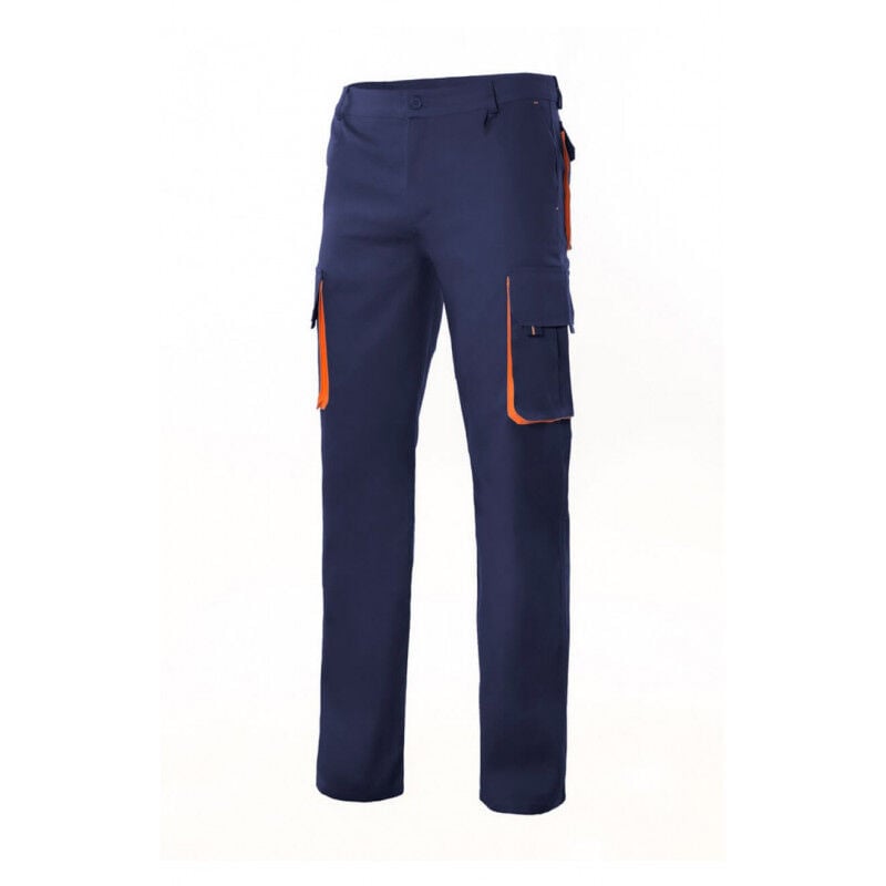 

Pantalón bicolor forrado con refuerzo en tejido trasero VELILLA Serie F103004 | 54 - Azul marino / Naranja