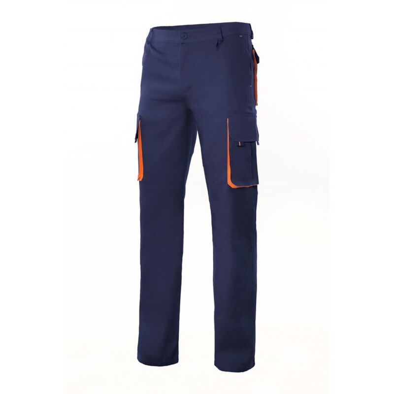 

Pantalón bicolor forrado con refuerzo en tejido trasero Serie F103004 | 56 - Azul marino / Naranja - Velilla