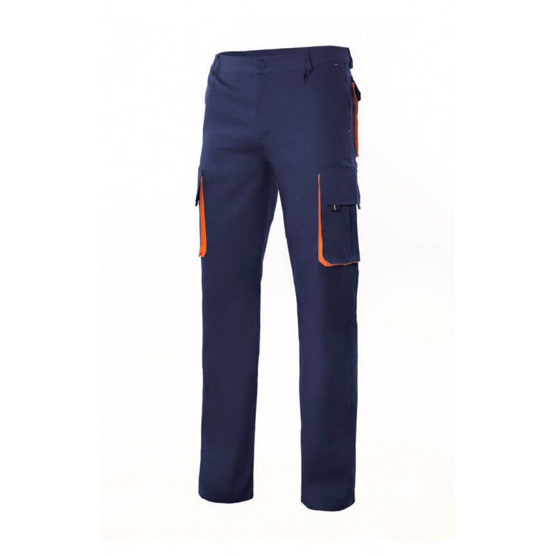 

Pantalón bicolor forrado con refuerzo en tejido trasero Serie F103004 | 60 - Azul marino / Naranja - Velilla