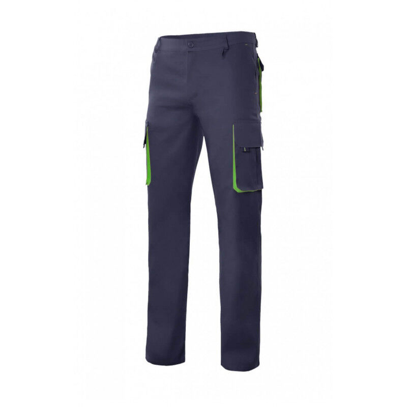 

Pantalón bicolor forrado con refuerzo en tejido trasero Serie F103004 | 34 - Azul marino / Verde lima - Velilla