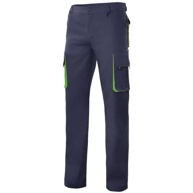 

Pantalón bicolor forrado con refuerzo en tejido trasero Serie F103004 | 40 - Azul marino / Verde lima - Velilla
