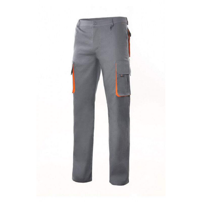 

Pantalón bicolor forrado con refuerzo en tejido trasero Serie F103004 | Gris / Naranja - 36 - Velilla