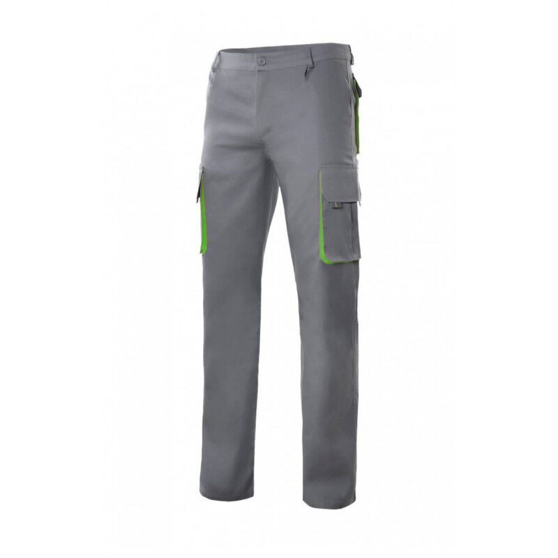 

Pantalón bicolor forrado con refuerzo en tejido trasero Serie F103004 | 36 - Gris / Verde lima - Velilla