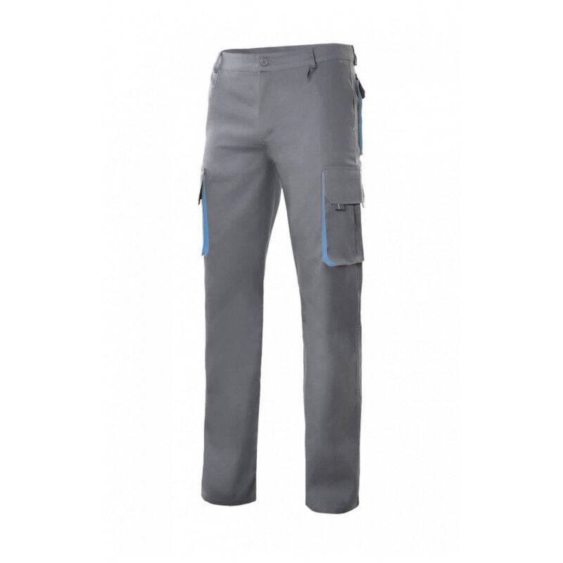 

Pantalón bicolor forrado con refuerzo en tejido trasero Serie F103004 | 36 - Gris / Celeste - Velilla