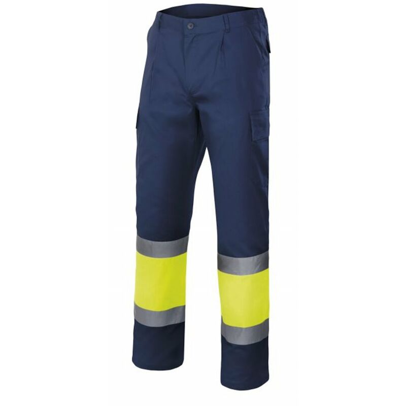 

PANTALÓN BICOLOR MULTIBOLSILLOS ALTA VISIBILIDAD Sup Mar/Inf Ama S