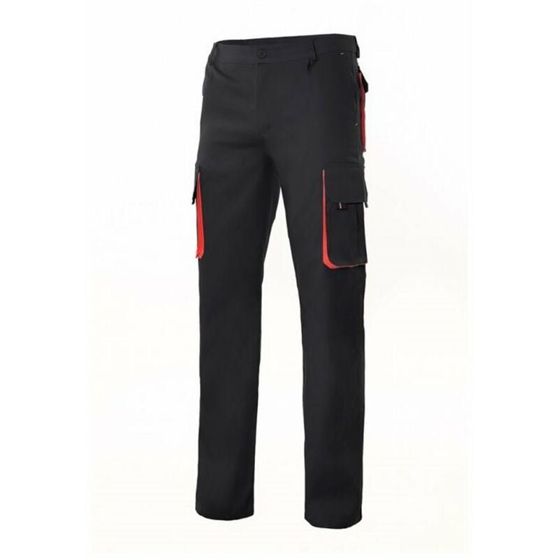 

PANTALÓN BICOLOR MULTIBOLSILLOS Negro 44