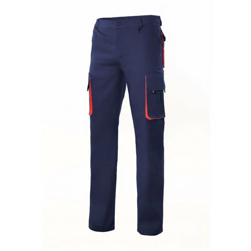 

PANTALÓN BICOLOR MULTIBOLSILLOS Azul Marino 44