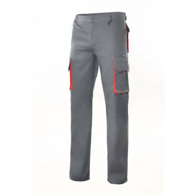 

PANTALÓN BICOLOR MULTIBOLSILLOS Gris 54