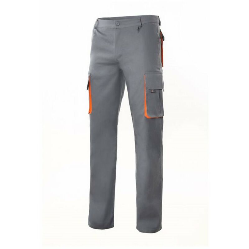 

PANTALÓN BICOLOR MULTIBOLSILLOS Gris 34