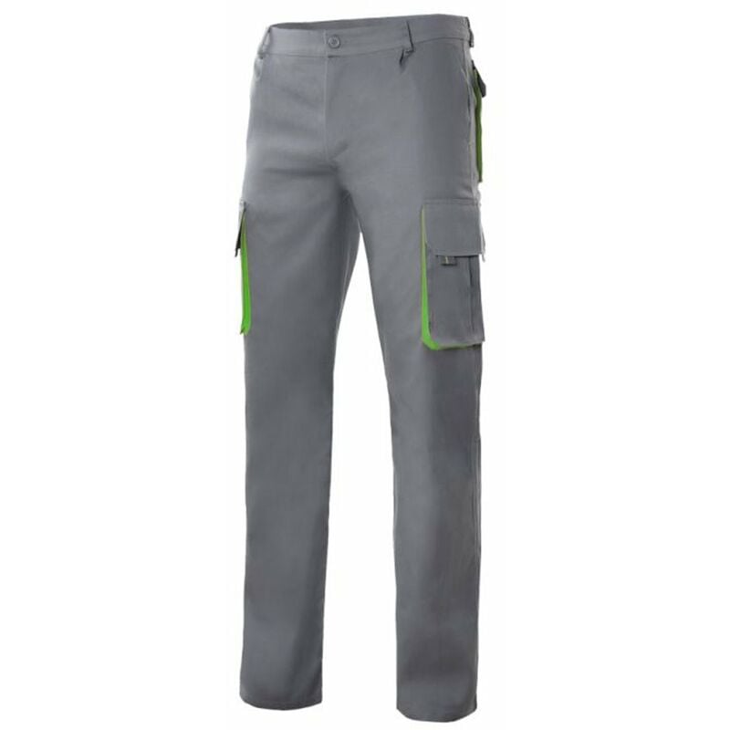 

PANTALÓN BICOLOR MULTIBOLSILLOS Gris 44