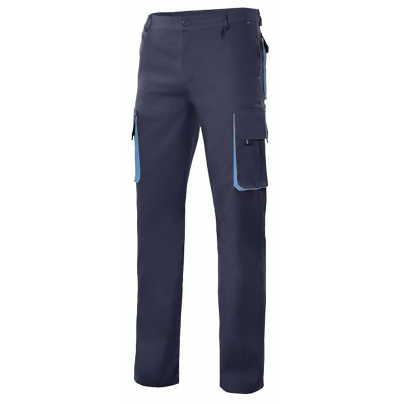 

PANTALÓN BICOLOR MULTIBOLSILLOS Azul Navy 52