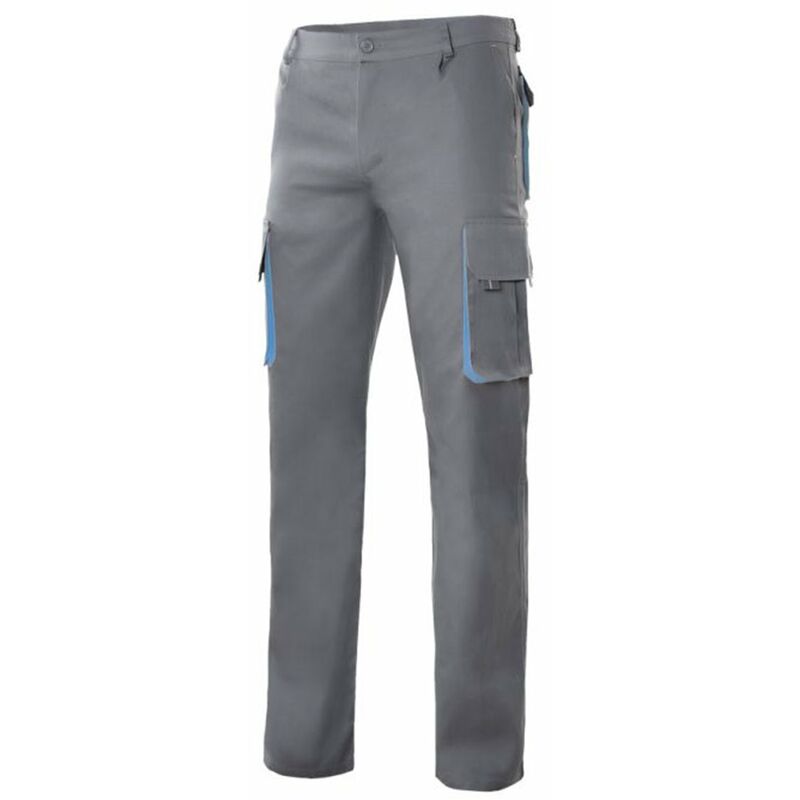 

PANTALÓN BICOLOR MULTIBOLSILLOS Gris 54