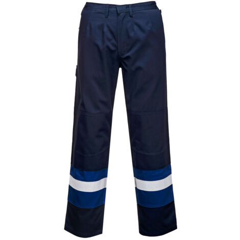 Pantalon Bizflame Plus couleur : Marine/Royal taille XXXL - PORTWEST