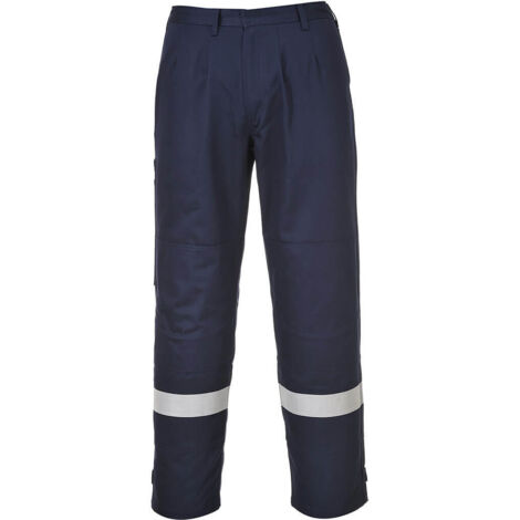 Pantalón Bizflame Pro con rodilleras y bragueta frontal Altos PORTWEST FR26 XL Azul marino