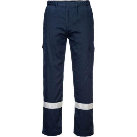 Pantalón Bizflame Resistente a la llama pernera ajustable FR412 XXXL Azul Marino