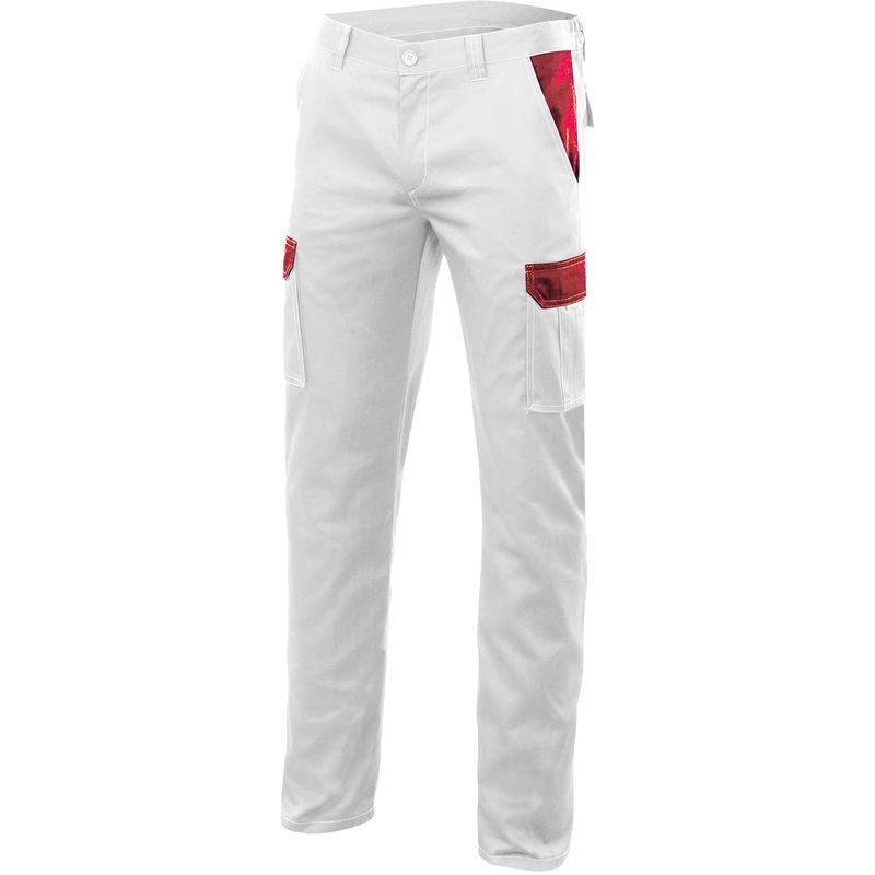 

PANTALON STRETCH BICOLOR MULTIBOLSILLOS Blanco 34